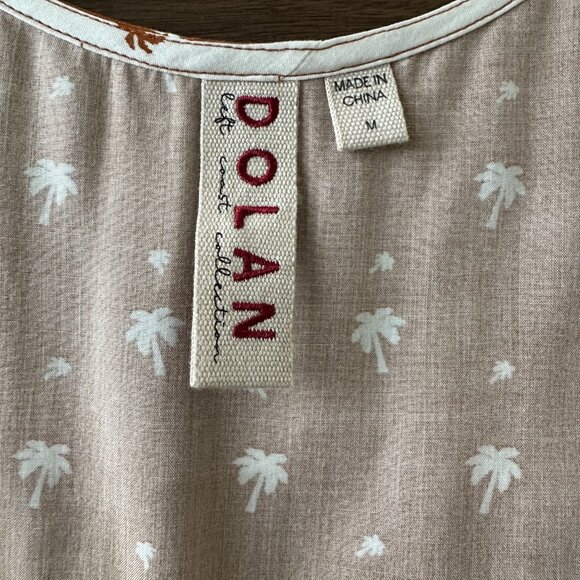 Anthropologie Dolan Palm Tree Design Tank Top Medium EUC - Picture 4 of 15